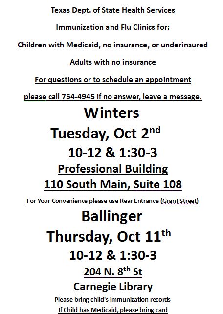 Oct Immunization